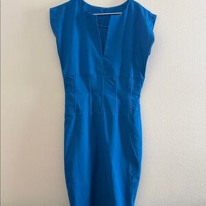 Women's Royal Blue Sheath Dress - Classic Workwear